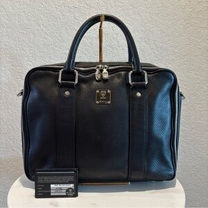 MCM Documents Portfolio Bag Work Handbag Black